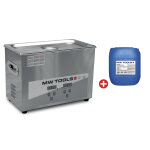 Pack nettoyeur  ultrasons 4, 5l professionnel + 5l de nettoyant ecoplus mw tools ucc004pack