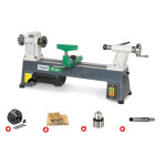 Pack tour � bois 254x450mm + mandrin 4 mors 100 mm + jeu 8 burins + mandrin � couronne + arbre holzstar ...