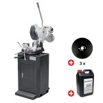 Pack trononneuse mtal acier inox 0, 75 / 1, 5 kw 400 v 3 lames circulaires 315 mm 19 / 38 tr / min ...