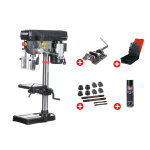 Perceuse d'tabli jusque  16 mm raccord cm2 400w 230v 5 vitesses + tau de perage jeu de boulons jeu ...