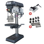 Perceuse d'tabli jusque  25 mm cm2 750w 230v 12 vitesses + tau de perage + jeu de boulons optidrill ...