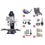 Perceuse - fraiseuse x 450 mm y 200 mm z 430 mm cm4 / m16 1, 5 kw 400v avec les accessoires essentiels ...
