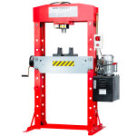 Presse d'atelier �lectro - hydraulique 50 t avec cylindre mobile 230v mw tools peh50