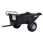 Remorque simple essieu 550kg benne en plastique pe basculante 1600x826x475 mm torros ahr550p2