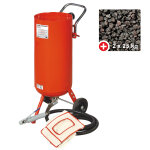 Sableuse mobile pro 75l + 50 kg d'abrasifs usage unique mw tools cat02010pack1