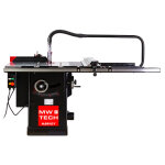 Scie circulaire sur table d'atelier diam. 250 mm 1, 65kw 230v bute 91cm mw - tech tz2m36