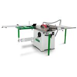 Scie  format hauteur de coupe 100 mm longueur 200 cm 3, 5 kw 400v y comprise lame de scie circulaire ...