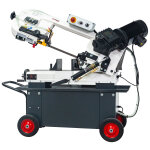 Scie  ruban mobile pour mtaux 0 - 45 capacit de coupe ronde 178 mm 0, 75 kw 230v 3 vitesses systme ...