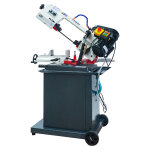 Scie  ruban mobile pour mtaux - 45 / + 60 capacit de coupe ronde 128 mm 0, 55 kw 230v 3 vitesses ...