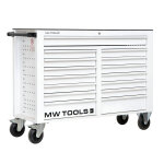 Servante d'atelier 15 tiroirs blanche xxl 1415 mm robuste en acier soud verrouillable roues 125 mm ...