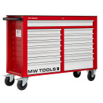 Servante d'atelier 15 tiroirs rouge et grise xxl 1415 mm robuste en acier soud� verrouillable roues �125 ...