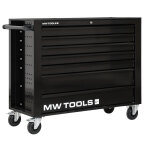 Servante d'atelier 7 tiroirs noire extra large 1135 mm avec verrouillage intgr dans la poigne roues ...