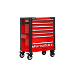 Servante d'atelier 7 tiroirs rouge et noire finition haute qualit� avec plan de travail en acier inoxydable ...