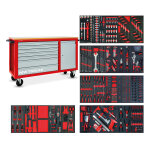 Servante d'atelier compl�te avec armoire xl 514 outils mw tools mwe512k3