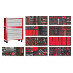 Servante d'atelier compl�te large avec coffre top xxl 729 outils mw tools mwe799g36