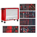 Servante d'atelier compl�te large xl 514 outils mw tools mwe512g3