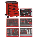 Servante d'outils professionnelle 7 tiroirs 240 pcs teng tools tcemm240n