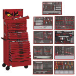 Servante rouge foam mega master set teng tools tcemm699nv