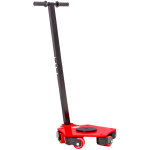 Timon rouleur 4 t 5 roues en pu pivotantes � 360� avec poign�e mw tools trd4