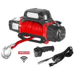 Treuil �lectrique 24v 5443kg c�ble 26m synth�tique t�l�commande sans fil mw tools sel550024sr