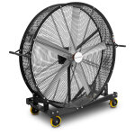 Ventilateur industriel mobile � 1500 mm - d�bit 70 320 m� / h - moteur dc silencieux - vitesse variable ...