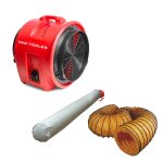 Ventilateur mv400pp avec tuyau et sac filtrant mw tools mv400ppset
