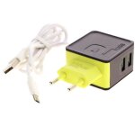 Fomax adaptateur secteur universel 2 ports usb 2. 4a + cble micro usb