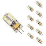 Silamp ampoule led g4 12v 3w smd2835 24led 360 (pack de 10) - blanc chaud 2300k - 3500k