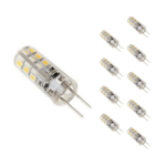 Silamp ampoule led g4 2w 12v smd2835 24led 360 (pack de 10) - blanc froid 6000k - 8000k