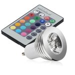 Silamp ampoule led gu10 3w rgb 220v