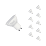 Silamp ampoule led gu10 6w 220v smd2835 par16 10led 100 (pack de 10) - blanc froid 6000k - 8000k