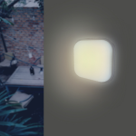 Silamp applique led murale 20w blanche carr ip65 - blanc froid 6000k - 8000k