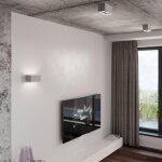 Sollux applique murale rectangulaire blanc pour 2 ampoules g9