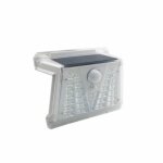 Silamp applique murale solaire led 0. 65w ip44 33 led avec dtecteur de mouvement - blanc froid 6000k ...