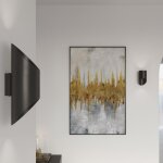 Sollux applique murale tube noir pour ampoule g9