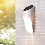Optonica applique solaire extrieure blanche 1w - blanc neutre 4000k - 5500k