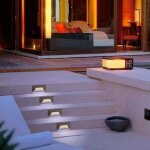 Optonica balise led en saillie rectangle 3w 220v 65� blanche ip65 pour escaliers - blanc chaud 2300k ...