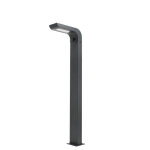Bemko borne de jardin led 80cm 7w cct ip65 anthracite avec d�tecteur pir - 3000k / 4000k / 6500k