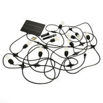 Bemko guirlande guinguette solaire led 10m 10pcs 3w ip65 - c�ble noir - blanc chaud 2300k - 3500k