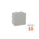 Bemko pack de 10 - bo�te de d�rivation �tanche carr�e 80mm �paisseur 35mm