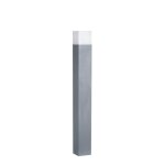 Optonica borne extrieure grise fonce 80cm pour ampoule e27