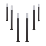 Silamp borne extrieure led 1m ip65 220v pour ampoule e27 (pack de 6)