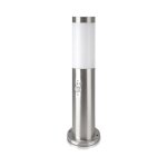 Vtac borne de jardin acier inoxydable avec détecteur 45cm ip44 pour ampoule e27 Vtac borne de jardin acier inoxydable avec détecteur 45cm ip44 pour ampoule e27