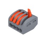 Optonica borne de raccordement � levier 4 entr�es avec serre c�ble