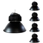 Silamp cloche led industrielle 150w 120° noir (pack de 5) - blanc neutre 4000k - 5500k Silamp cloche led industrielle 150w 120° noir (pack de 5) - blanc neutre 4000k - 5500k