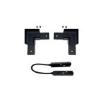 Silamp connecteur angle 90 pour rail magntique en saillie noir + connecteur souple