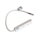 Silamp connecteur linéaire pour rail magnétique 48v 4 fils blanc Silamp connecteur linéaire pour rail magnétique 48v 4 fils blanc