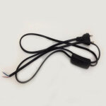 Silamp cordon interrupteur noir 1. 5m�tre 220v