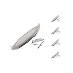 Silamp downlight dalle led extra plate ronde alu 18w (pack de 5) - blanc neutre 4000k - 5500k