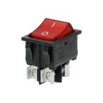 Elektro3 interrupteur fin � encastrer 15a 250v lumi�re rouge